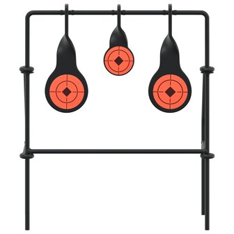 Terugstellend Doel Zwart 26 x 13 x 31 cm Staal 4