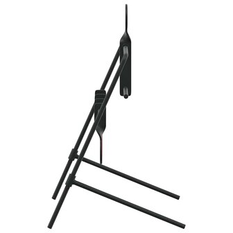 Terugstellend Doel Zwart 40 x 34 x 53 cm Staal 5