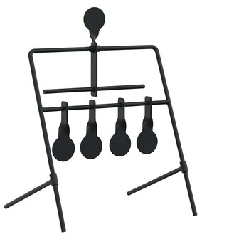 Terugstellend Doel Zwart 40 x 34 x 53 cm Staal 6