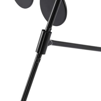 Terugstellend Doel Zwart 38 x 20 x 33.5 cm Staal 9