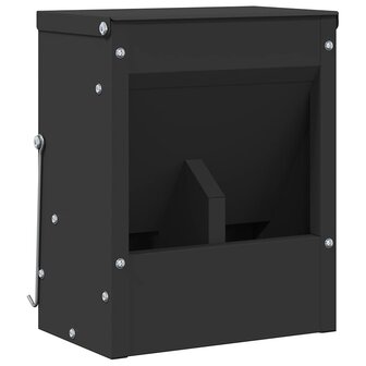 Konijnen voerbak Zwart 20 x 12,5 x 25 cm Koudgewalst Staal 2
