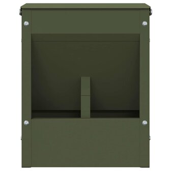 Konijnen voerbak Olijf Groen 20 x 12,5 x 25 cm Koudgewalst Staal 5