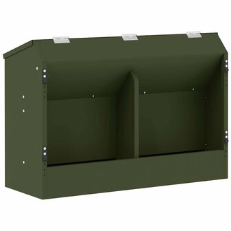 Konijnen voerbak Olijf Groen 64,5 x 25,5 x 45,5 cm 2