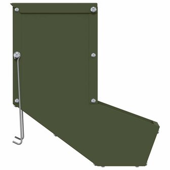 Konijnen voerbak Olijf Groen 12,5 x 26 x 28,5 cm Koudgewalst Staal 5