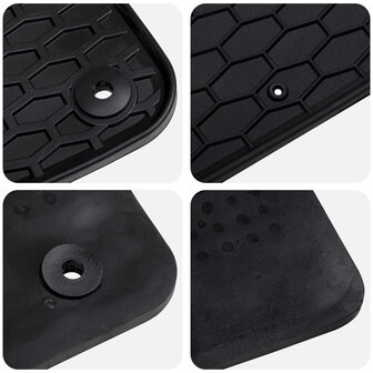 Automat 4 pcs Zwart Rubber 6