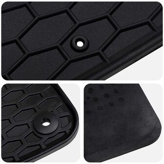 Automat 4 pcs Zwart geschikt voor &Scaron;koda FABIA 2021- Rubber 6