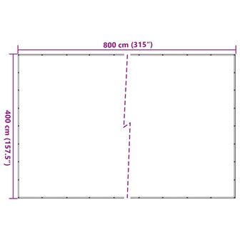 Aanhangwagennet 4x8 m HDPE groen 7