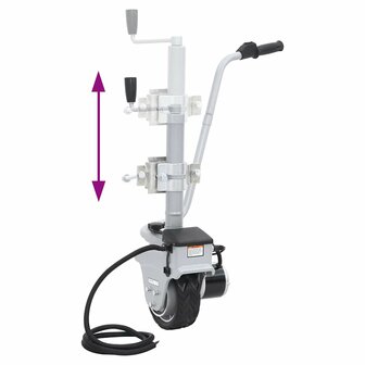 Neuswiel gemotoriseerd 12 V 350 W aluminium 6