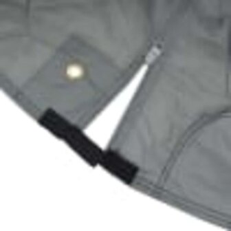 Paardentrailerhoes 376x168x240 cm vliesvlies grijs 9