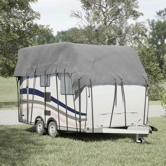 Caravan dakbedekking 500x300 cm vliesvlies grijs 1