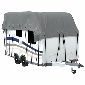 Caravan dakbedekking 500x300 cm vliesvlies grijs 2