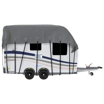 Caravan dakbedekking 500x300 cm vliesvlies grijs 6