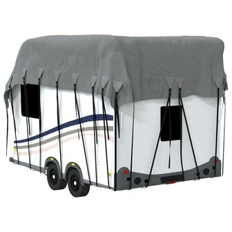 Caravan dakbedekking 500x300 cm vliesvlies grijs 7