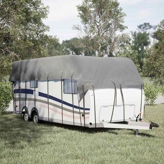 Caravan dakbedekking 800x300 cm vliesvlies grijs 3