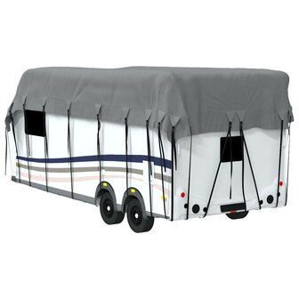 Caravan dakbedekking 800x300 cm vliesvlies grijs 7