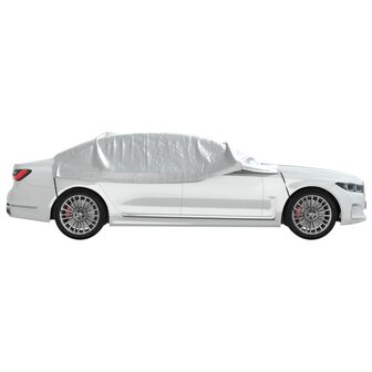 Autohoes half met haken L zilverkleurig 5