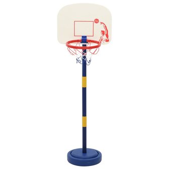 Basketbalstandaard met bal en pomp hoogte verstelbaar 90/121 cm 6