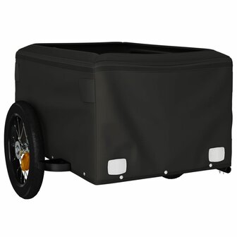 Fietstrailer 30 kg ijzer zwart en geel 5
