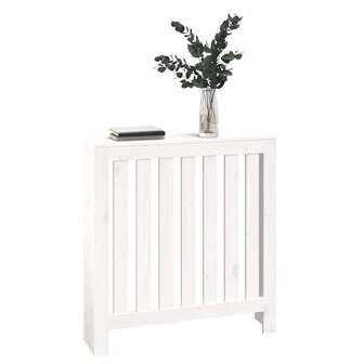 Radiatorombouw 79,5x19x84 cm massief grenenhout wit 4