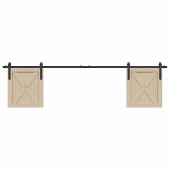 Ophangset voor schuifdeur 200 cm koolstofstaal 1