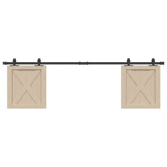 Ophangset voor schuifdeur 183 cm koolstofstaal 1