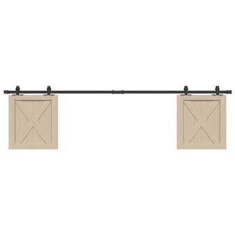Ophangset voor schuifdeur 200 cm koolstofstaal 1