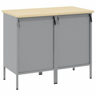 Werkkast met lade 2 pcs Rood en Grijs 100 x 55 x 85 cm 7