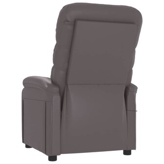 Massagestoel kunstleer grijs 6