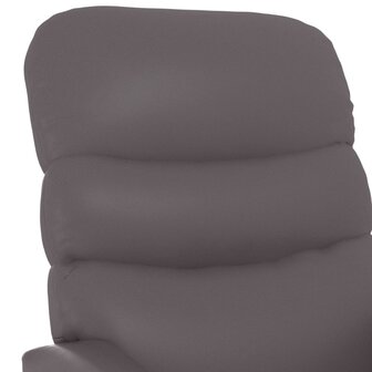 Massagestoel kunstleer grijs 8