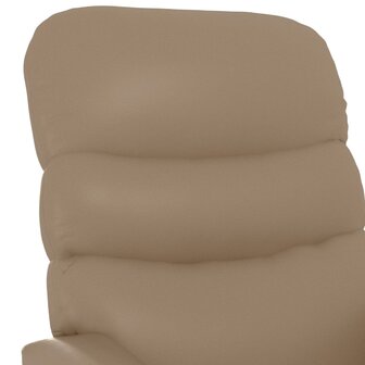 Massagestoel kunstleer cappuccinokleurig 8