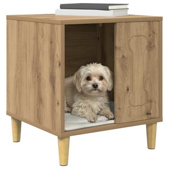Hondenhuis Ambachtelijk eiken 44 x 42 x 49 cm Bewerkt hout 3
