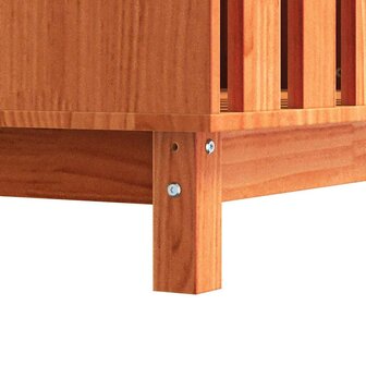 Hondenhuis Wasbruin 100 x 70 x 70 cm Massief grenenhout 8