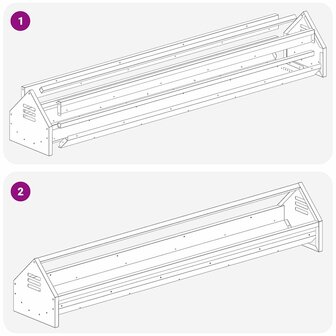 Kippenvoerbak Olijf Groen 108 x 20,5 x 20 cm 8