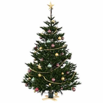 Kerstboomstandaard Groen 50 x 50 x 16 cm Massief grenenhout 3