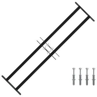 Raamhekwerk Zwart 115 x 30 cm Gepoedercoat staal 1