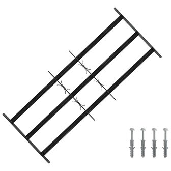 Raamhekwerk Zwart 116 x 45 cm Gepoedercoat staal 1