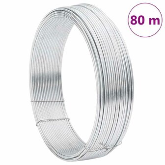 Hekbinddraad Zilver 80 m Warm verzinkte draad 7