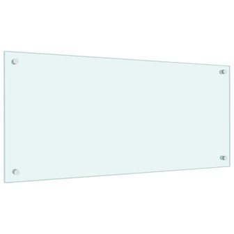 Spatscherm keuken 90x40 cm gehard glas wit 5