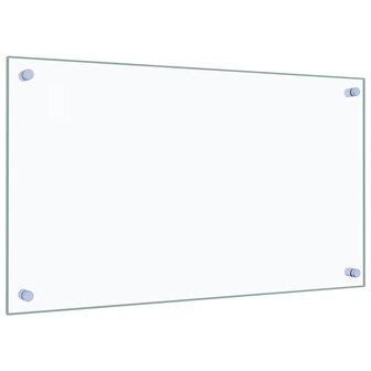 Spatschermen keuken 2 st 70x40 cm gehard glas transparant 5