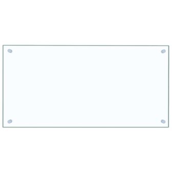 Spatschermen keuken 2 st 80x40 cm gehard glas transparant 4