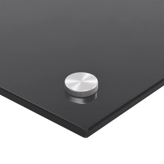 Spatschermen keuken 2 st 70x40 cm gehard glas zwart 9