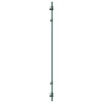 Spatschermen keuken 2 st 80x40 cm gehard glas zwart 6