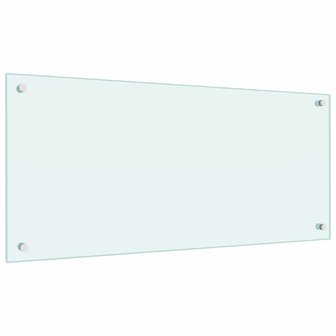 Keuken Spatscherm 2 pcs Wit 90 x 40 cm gehard glas 3