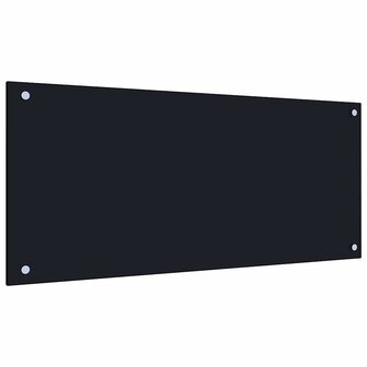Keuken Spatscherm 2 pcs Zwart 90 x 40 cm gehard glas 3
