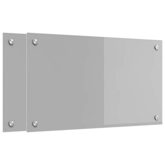 Keuken Spatscherm 2 pcs Lichtgrijs 70 x 40 cm gehard glas 2