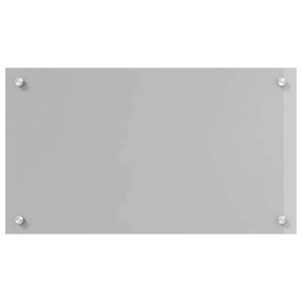 Keuken Spatscherm 2 pcs Lichtgrijs 70 x 40 cm gehard glas 4