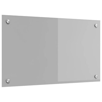 Keuken Spatscherm Lichtgrijs 70 x 40 cm gehard glas 1