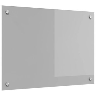 Keuken Spatscherm Lichtgrijs 70 x 50 cm gehard glas 1