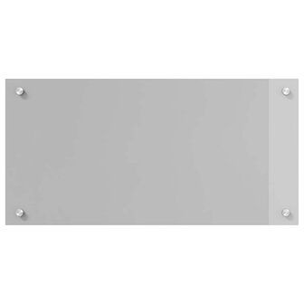 Keuken Spatscherm Lichtgrijs 80 x 40 cm gehard glas 2