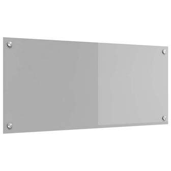 Keuken Spatscherm Lichtgrijs 90 x 40 cm gehard glas 1